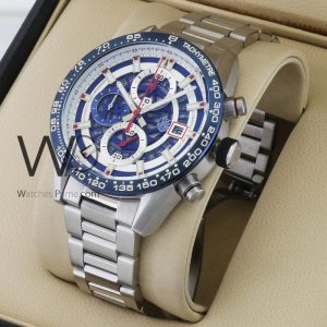 TAG Heuer men's chronograph, stylish blue dial