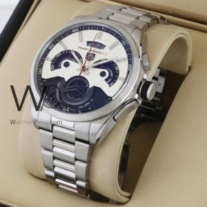TAG Heuer chronograph, bold black dial design