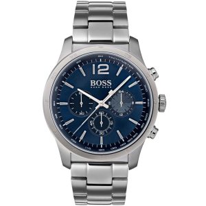 1513527 hugo boss watch men silver metal professional