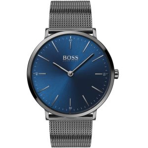 1513734 hugo boss watch men gray metal horizon