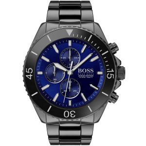 1513743 hugo boss watch men black metal ocean edition