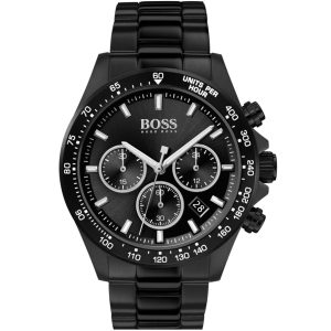 1513754 hugo boss watch men black metal hero sport