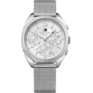 1781628 tommy hilfiger watch women silver metal mia