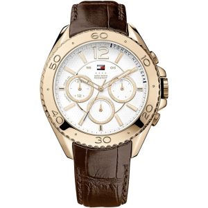 1791031 tommy hilfiger watch men brown leather grant