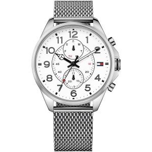 1791277 tommy hilfiger watch men silver metal dean