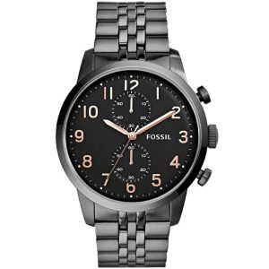 Fs4934 fossil watch men gray metal townsman