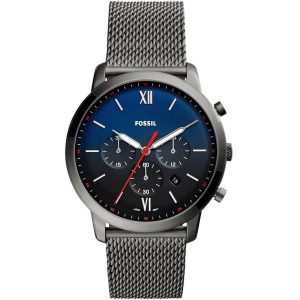 Fs5383 fossil watch men gray metal neutra