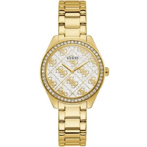 Gw0001l2 guess watch women gold metal sugar