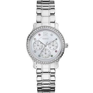 W0305l1 guess watch women silver metal enchanting