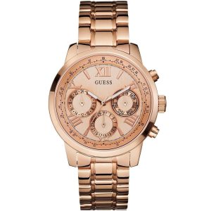 W0330l2 guess watch women rose gold metal sunrise