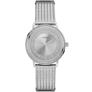 W0836l2 guess watch women silver metal willow