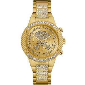 W0850l2 guess watch women gold metal rockstar