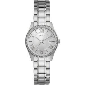 W0985l1 guess watch women silver black greenwich