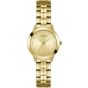 W0989l2 guess watch women gold metal chelsea