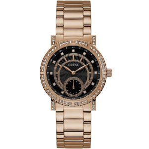 W1006l2 guess watch women rose gold metal constellation