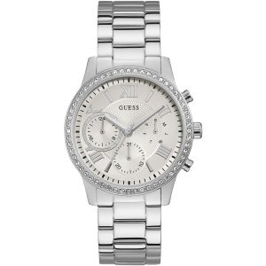 W1069l1 guess watch women silver metal solar