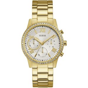 W1069l2 guess watch women gold metal solar