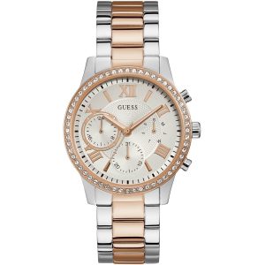 W1069l4 guess watch women rose gold metal solar
