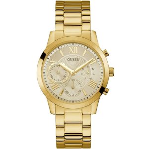 W1070l2 guess watch women gold metal solar