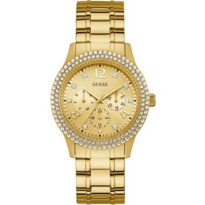 W1097l2 guess watch women gold metal bedazzle