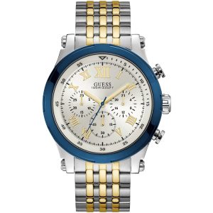 W1104g1 guess watch women silver gold metal anchor