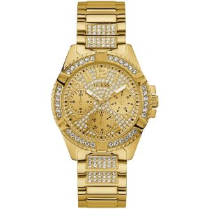 W1156l2 guess watch women gold metal lady frontier