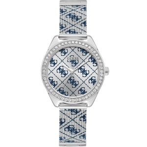 W1279l1 guess watch women silver metal claudia