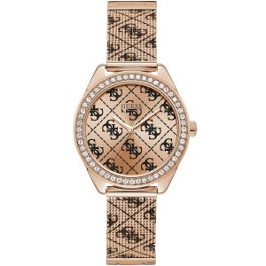 W1279l3 guess watch women rose gold metal claudia