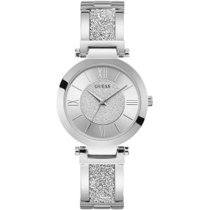 W1288l1 guess watch women silver metal aurora