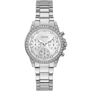 W1293l1 guess watch women silver metal gemini