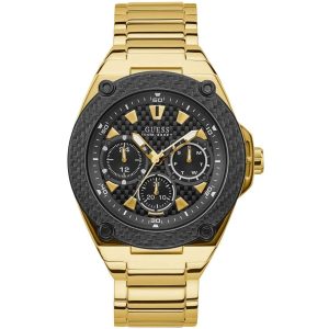 W1305g2 guess watch men gold metal legacy