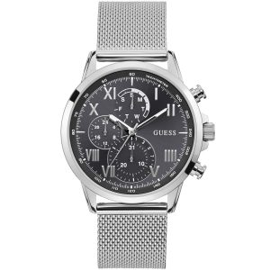 W1310g1 guess watch men silver metal porter