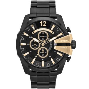 Dz4338 diesel watch men black metal mega chief