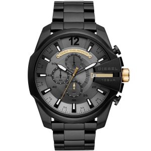Dz4479 diesel watch men black metal mega chief