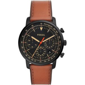 Fs5501 fossil watch men brown leather goodwin