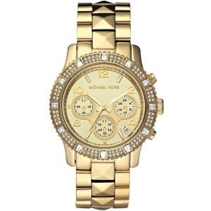 Mk5432 michael kors watch women gold metal pyramid