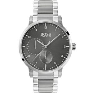 1513596 hugo boss watch men silver metal stainless steel oxygen