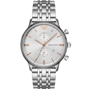 Ar1933 emporio armani watch men silver metal stainless steel gianni