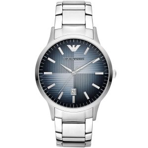 Ar2472 emporio armani watch men silver metal stainless steel renato