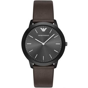 Ar2483 emporio armani watch men brown leather retro
