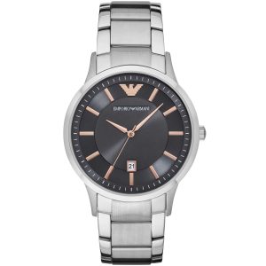 Ar2514 emporio armani watch men silver metal stainless steel renato