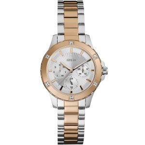 W0443l4 guess watch women silver rose gold metal stainless steel mist