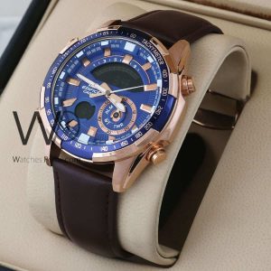 Casio Edifice Blue Chronograph Watch for Men
