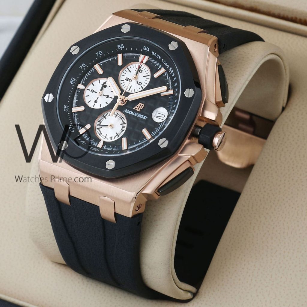 Audemars Piguet Black Watch Black Rubber Belt| Watches Prime