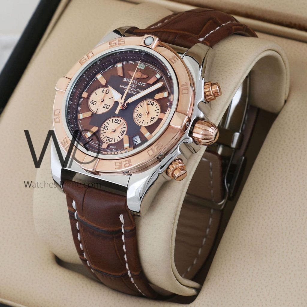 Breitling Men's Watch with Brown dial | Watches Prime