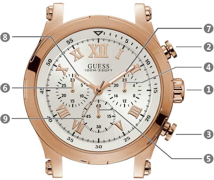 ساعة جيس رجالي أنكور W1105G4 | واتشز برايم