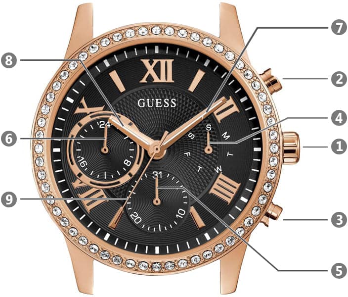 ساعة جيس حريمي سولار W1135L4 | واتشز برايم