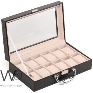 Black 10 watches storage bag_3