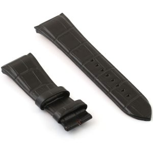 Black guess leather watch strap