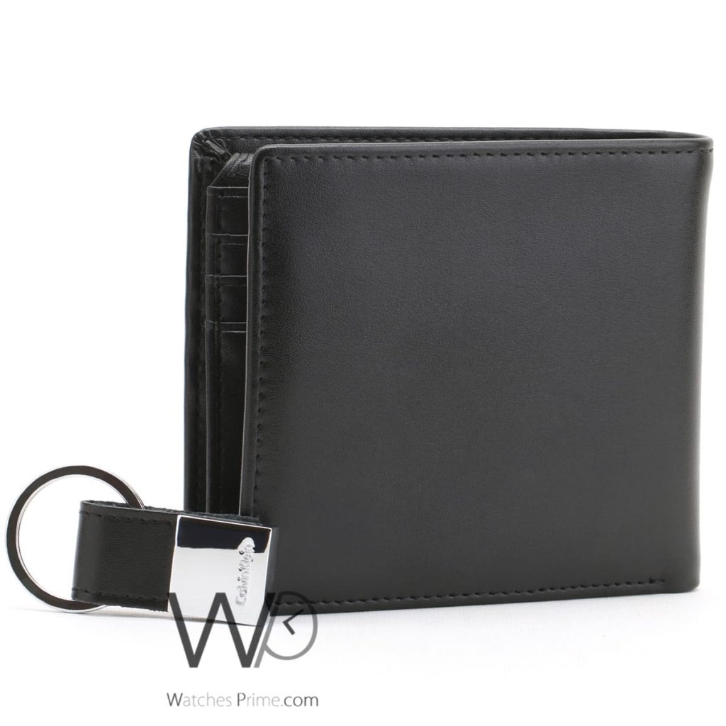 Calvin klein wallet and keychain black men | Watches Prime